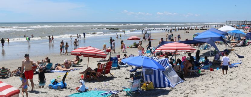 Holiday Crowds Enjoy Beaches and Boardwalk in Ocean City