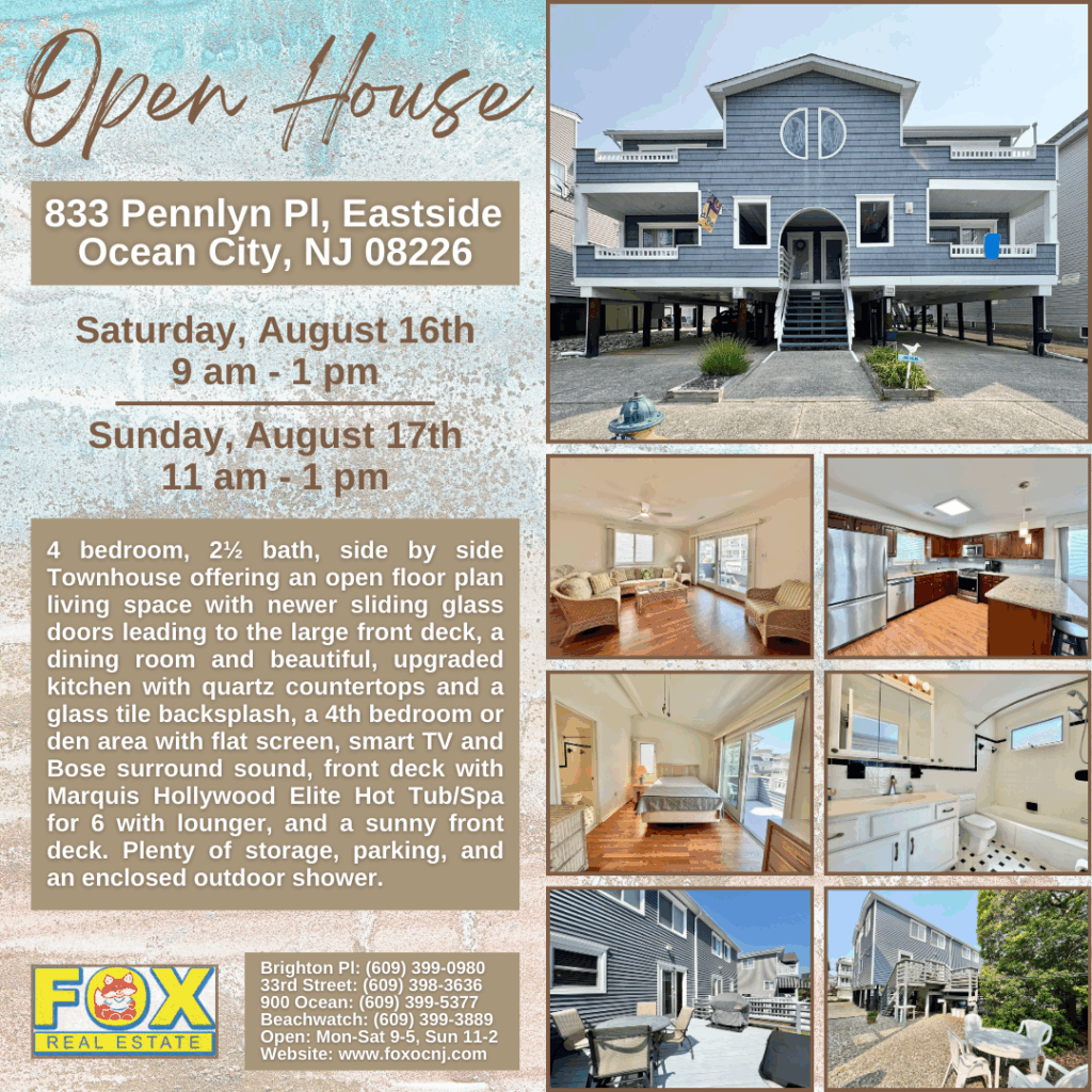 Open House Saturday & Sunday, August 16th & 17th - Fox Real Estate
